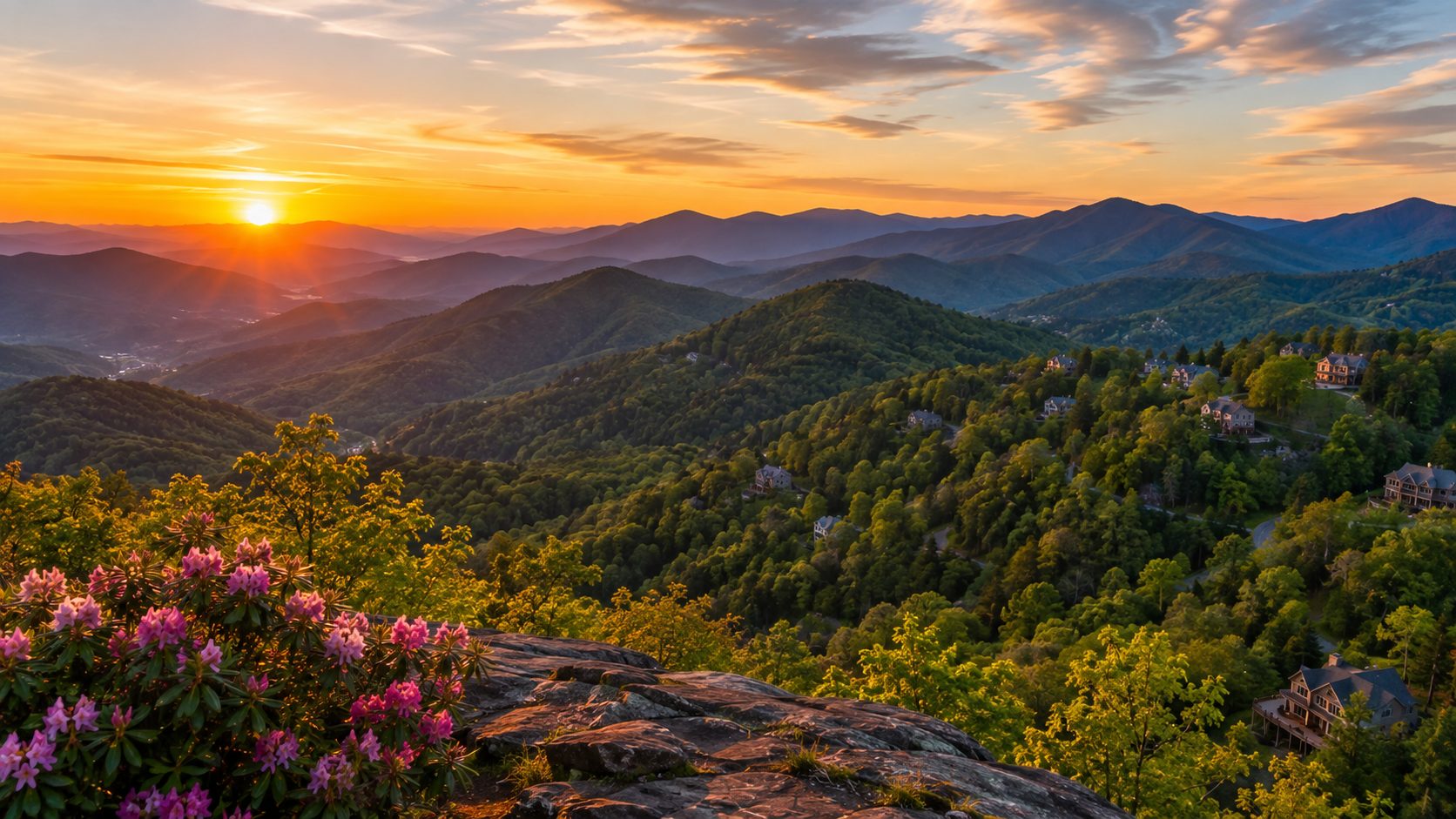 Mountain home with long-range Blue Ridge views in Western North Carolina