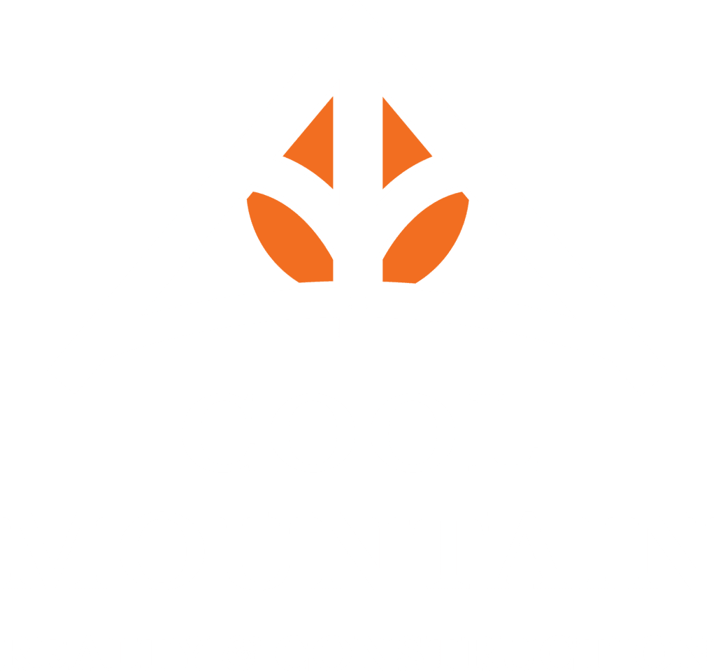Cool Mountain White Logo stacked